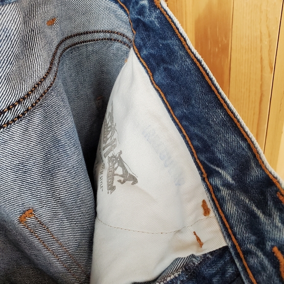 Levi's 505C Acid Wash Jeans 32 x 30 orange tab - Picture 8 of 12